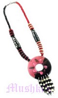 Fringe Doughnut Necklace - click here for large view
